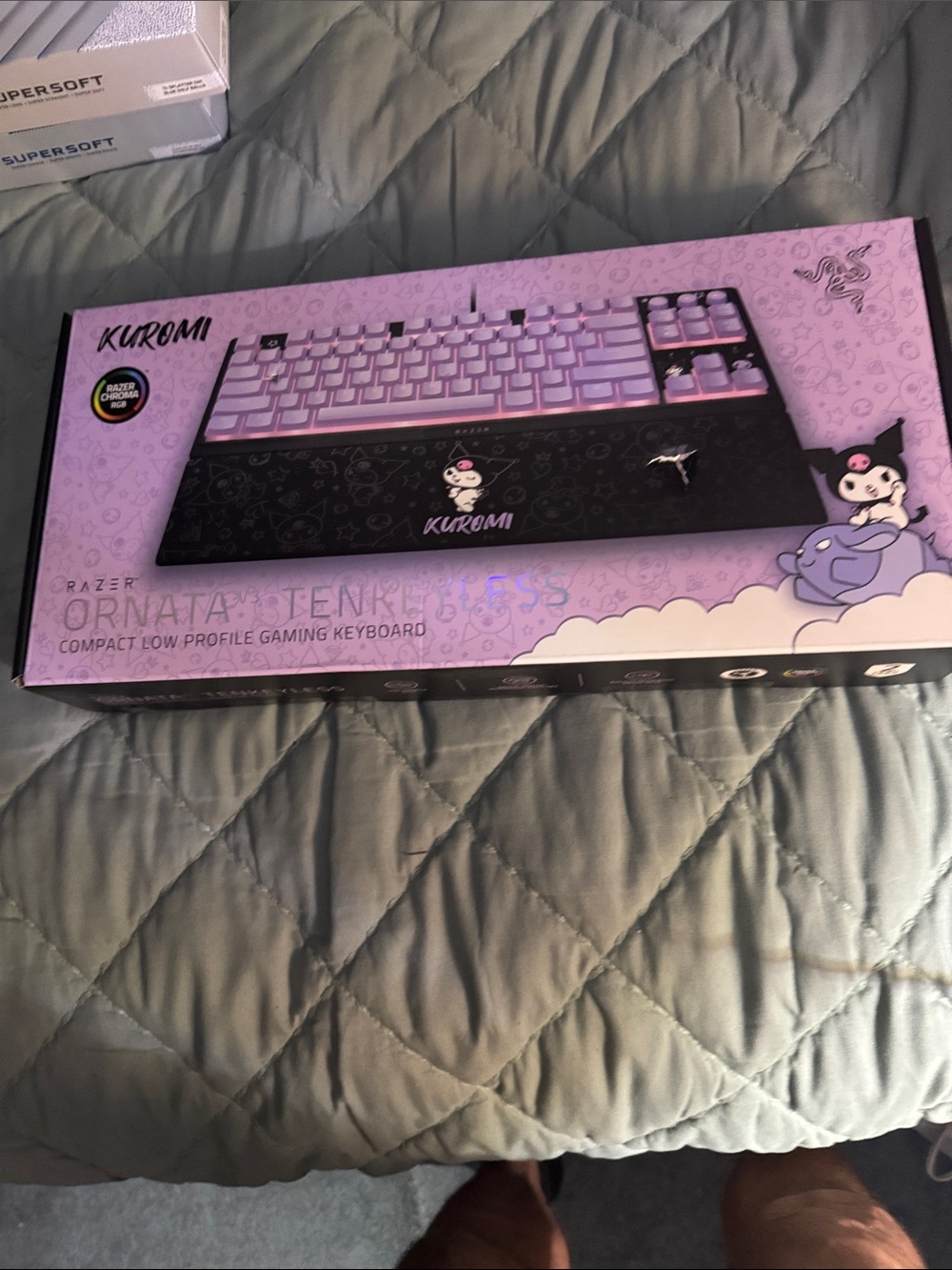 Razer Kuromi Lavender and Black Gaming Keyboard